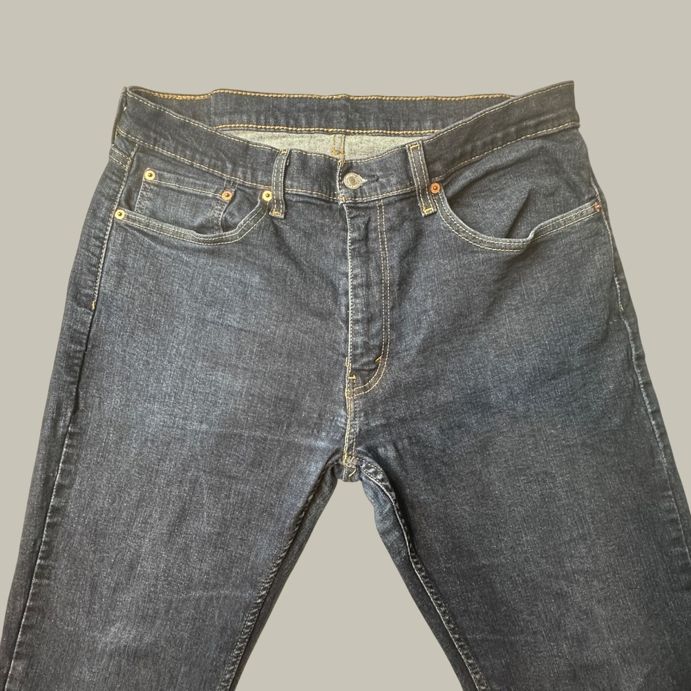 Levi's 559 Jeans Mens 36x32 (36x29) Relaxed Straight Dark Wash Stretch Denim